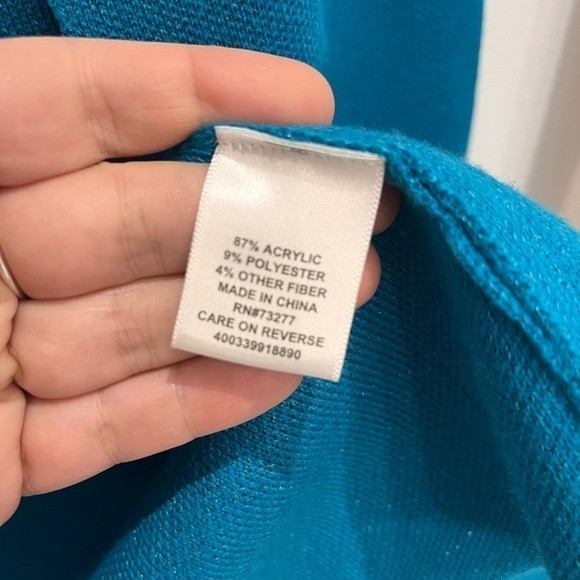 2/40$ BEAUTIFUL Elle open cardigan bleu size xs - Picture 5 of 9